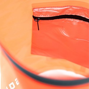 Sac tube étanche 15l fond transparent Orange