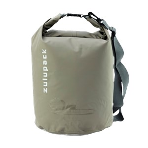 Sac tube étanche 15l fond transparent Gris