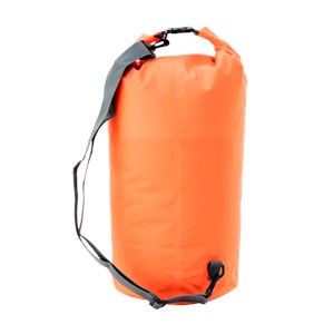 Sac tube étanche 25l fond transparent Orange