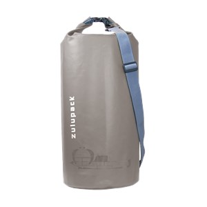 Sac tube étanche 25l fond transparent Gris