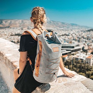 Sac à dos étanche urbain 20l tpu - indy Camel