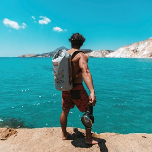 Sac à dos étanche urbain 40l tpu - indy Gris