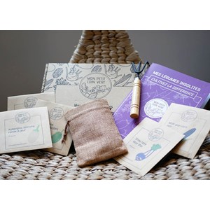 Kit jardinage - mes légumes insolites : aubergine, concombre, maïs, chou-rave…