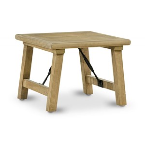 Table de chevet bois marron 65x65x50cm