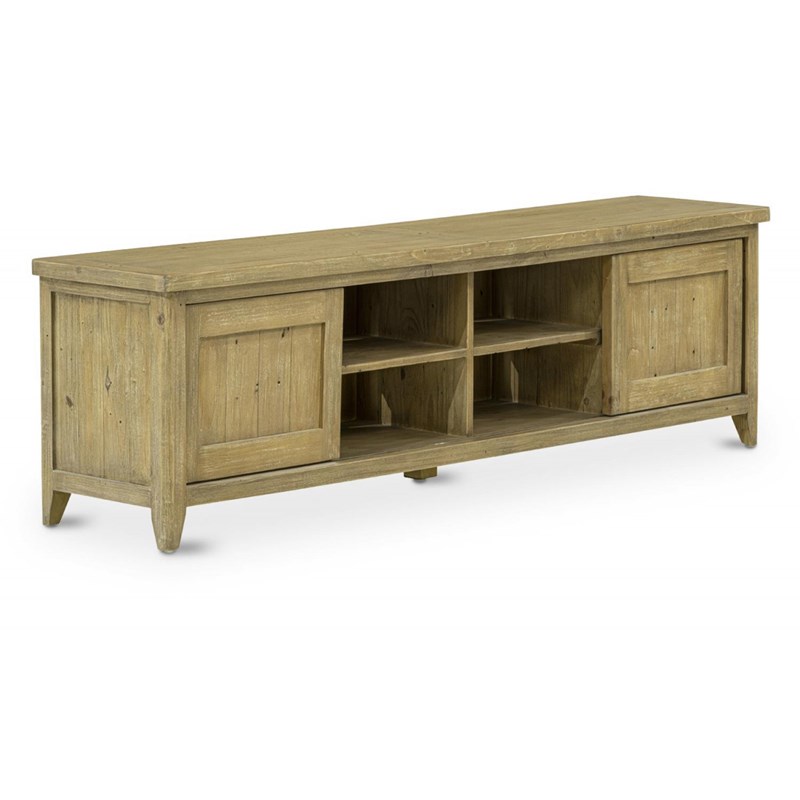 Décoration d'autrefois - Meuble tv bois marron 180x43x55cm