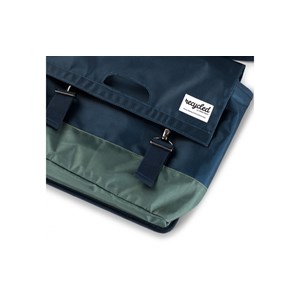 Double sacoche vélo  40l bleu vert