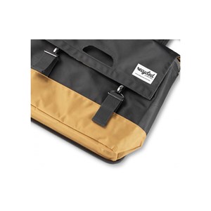 Double sacoche vélo 40l noir jaune