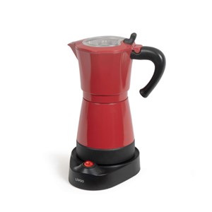 Cafetière italienne électrique rouge 6 t