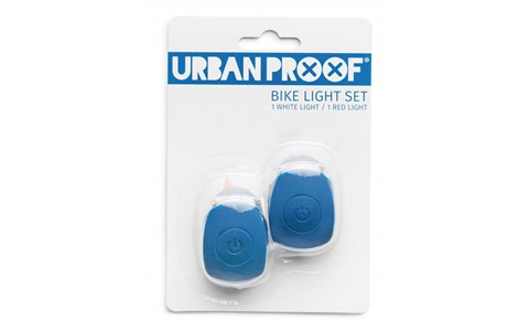 Mini éclairage vélo led av-arr bleu