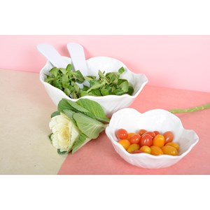 Assiette creuse blanche en mélamine  - lot de 6