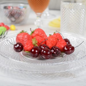 Assiette plate acrylique diamant