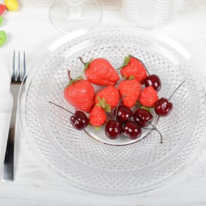 Assiette plate acrylique diamant