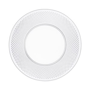 Assiette plate acrylique diamant - lot de 6