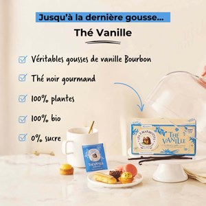 Thé vanille bio - 30 sachets