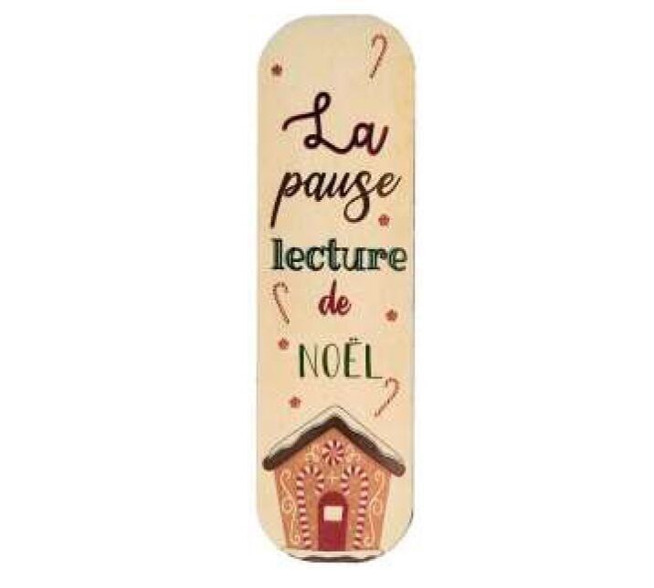 Marque-pages pause lecture de noël