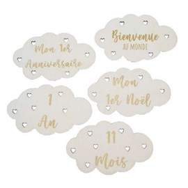 Lot de 15 cartes étapes nuage