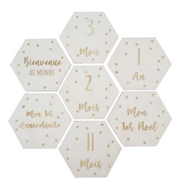 Lot de 15 cartes étapes hexagone