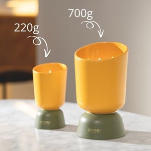 Bougie iconic color 220g ambre
