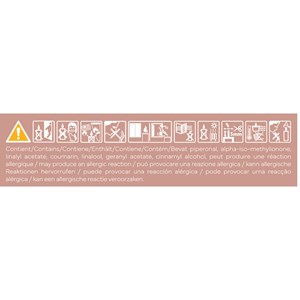 Bougie iconic color 220g iris cachemire