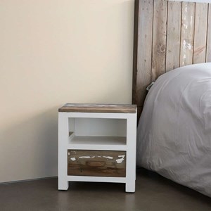 Table de chevet pin recyclé