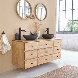 Meuble salle de bain 9 tiroirs