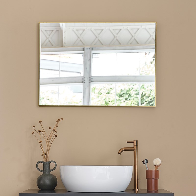 BOIS DESSUS BOIS DESSOUS - Miroir en métal 70