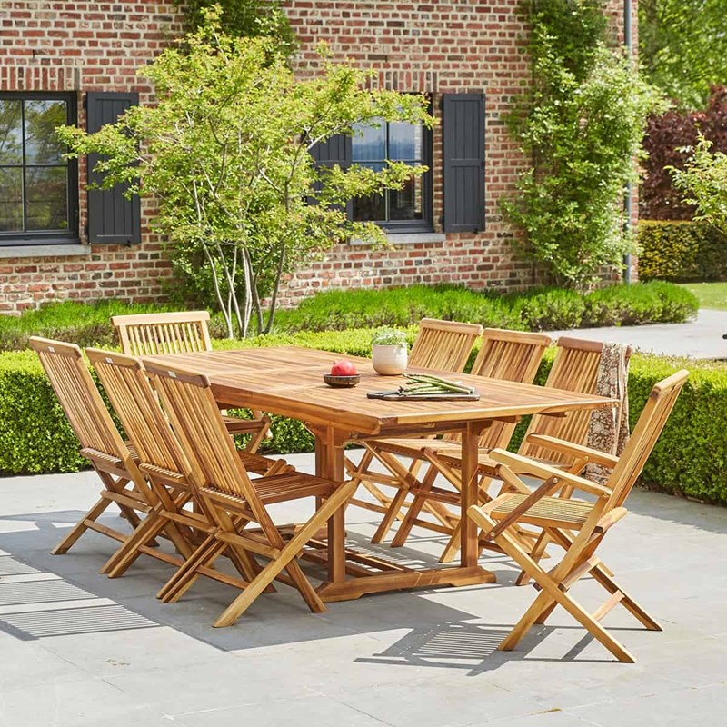 Salon jardin extensible 8&nbsp;10 personnes