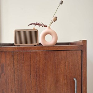 Table de chevet en bois de mindi