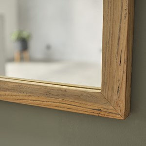 Miroir rectangulaire teck recyclé