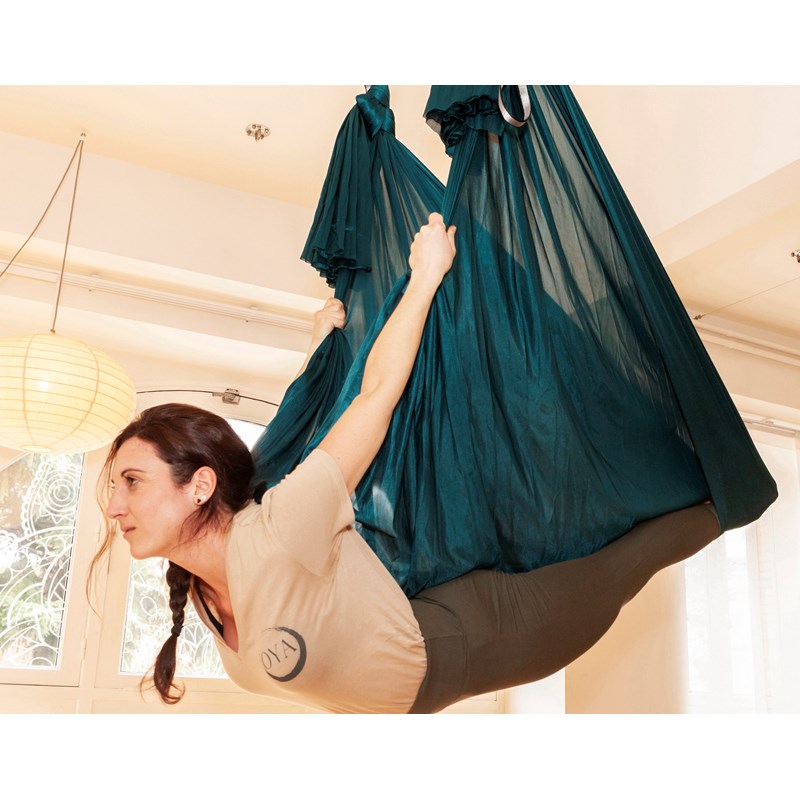 Oya Yoga - Kit oya yoga de yoga aérien vert forêt