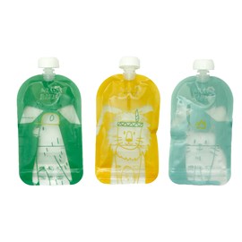 Gourdes réutilisables bébés enfants x15