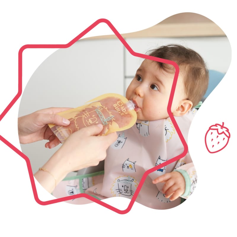 Gourdes réutilisables bébés enfants x15 (Badabulle) - Image 1