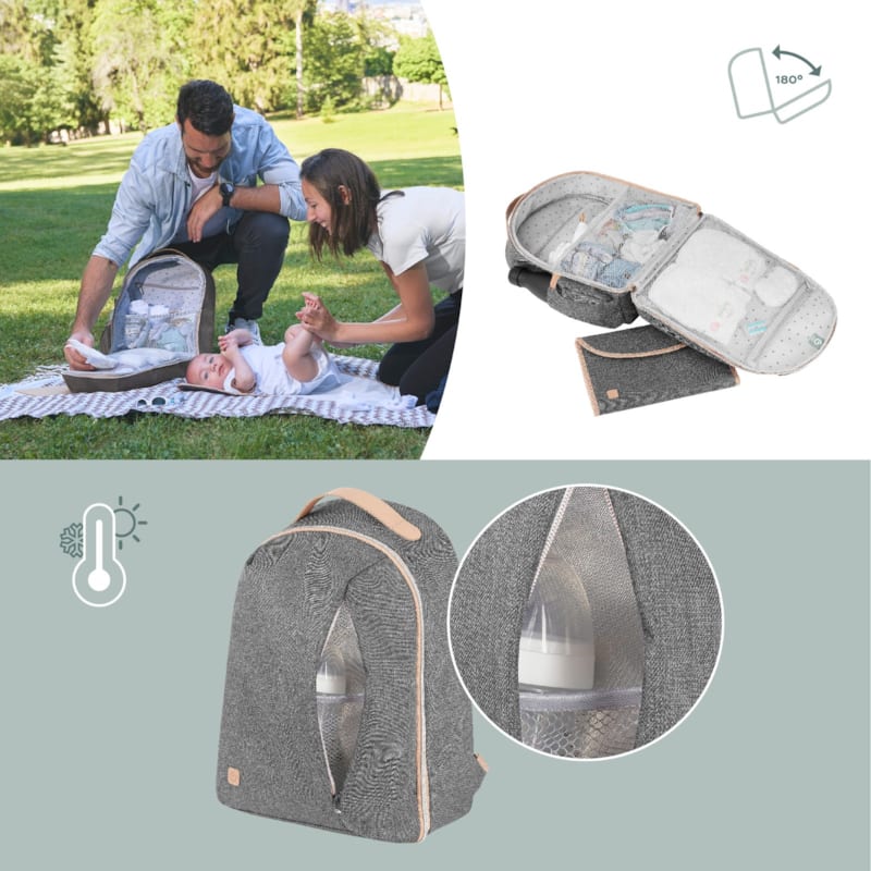 Sac à dos à langer - pyla - smokey (Babymoov) - Image 3