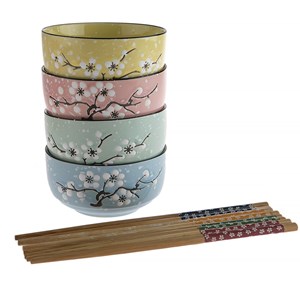 Coffret bols à riz – fleurs de cerisier