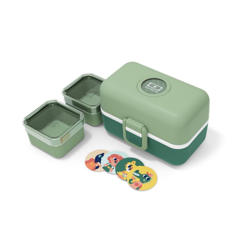 Bento compartimenté enfant 800ml vert (Monbento) - Image 2
