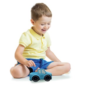 Pick-up bleu composé de fibres de blé