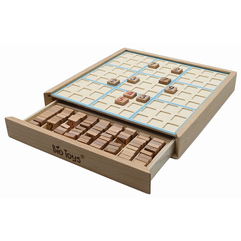 Jeu du sudoku en bois