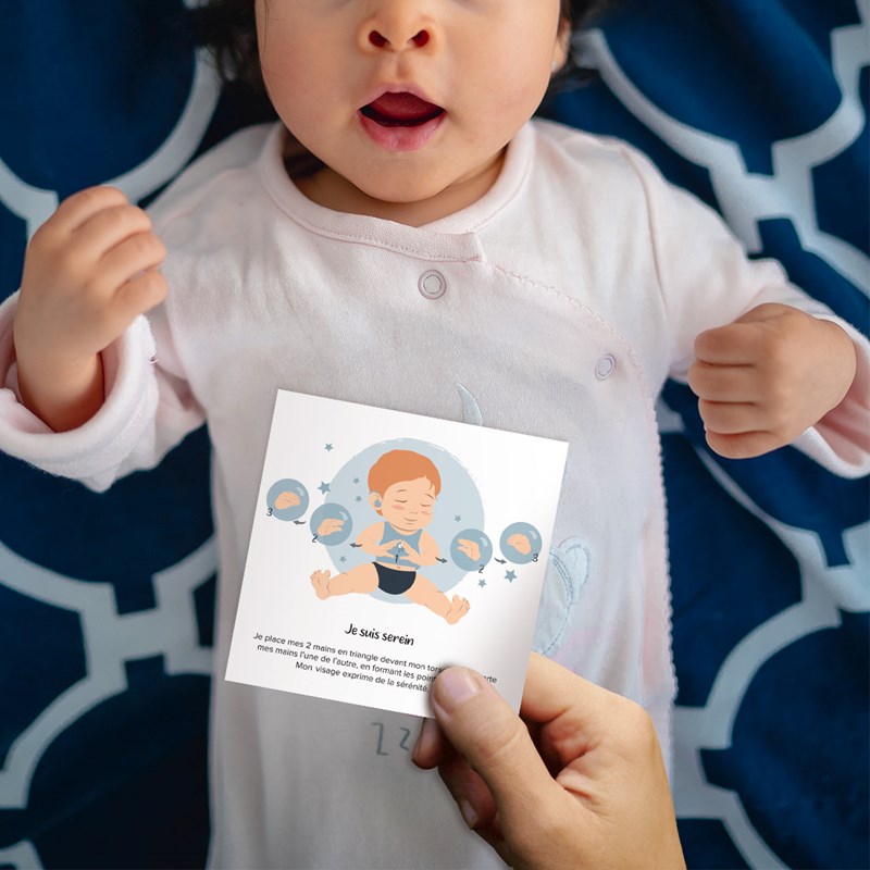 Cartes bébé signe – thème émotions – communiquer avec bébé
