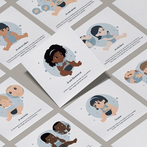 Cartes bébé signe - mes émotions