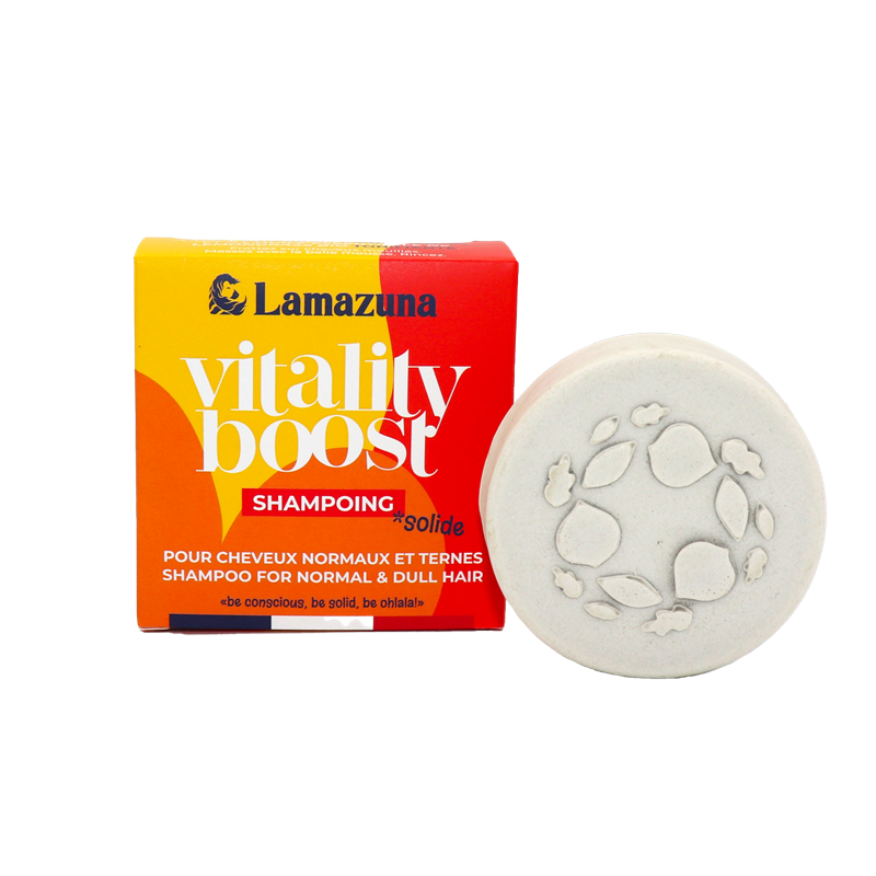 Shampoing solide cheveux normaux à gras lamazuna - vitality boost