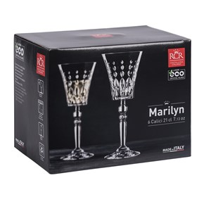 Verre à pied marilyn 21 cl x6