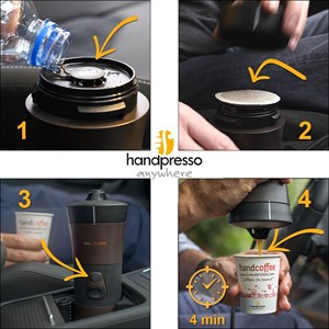 Cafetiere voiture handcoffee auto 12v +