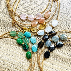 Bracelet candy amazonite doré