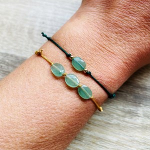 Bracelet candy hypersthène doré