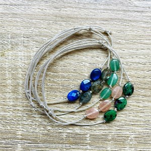 Bracelet candy sodalite argenté
