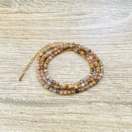 Collier 2 en 1 romy pierre de soleil