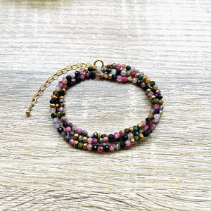 Collier 2 en 1 romy tourmaline
