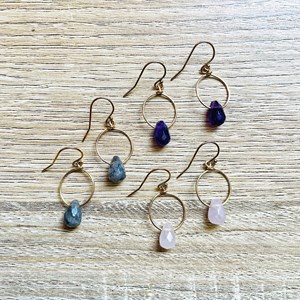 Boucles d'oreilles trésor améthyste