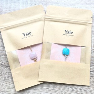 Bracelet alba calcédoine verte argenté