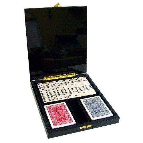 Coffret prestige dominos & cartes à joue